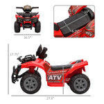 Toys and Games-6V Kids ATV Children Ride on Car, Children Battery Operated Car with Forward/ Reverse Switch for 3-5 Years Old Toddlers, Red - Outdoor Style Company