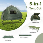  - 1 - Person Folding Camping Tent with Sunshade and Air Mattress - Outdoor Style Company