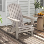  - 1 Piece Folding Adirondack Chair with High Backrest and Wide Armrests - Outdoor Style Company