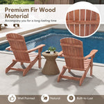  - 1 Piece Folding Adirondack Chair with High Backrest and Wide Armrests - Outdoor Style Company