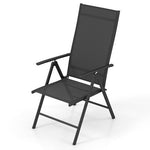  - 1 Piece Patio Folding Dining Chairs with 7 - Level Adjustable High Backrest - Outdoor Style Company