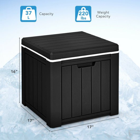  - 10 4 - in - 1 Gallon Storage Cooler for Picnic and Outdoor Activities - Black - Outdoor Style Company