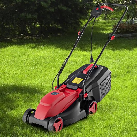  - 10 AMP 13 Inch Electric Corded Lawn Mower with Collection Box - Outdoor Style Company