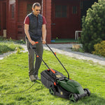  - 10 AMP 13 Inch Electric Corded Lawn Mower with Collection Box - Outdoor Style Company