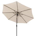  - 10 Feet Outdoor Patio Umbrella with Tilt Adjustment and Crank - Beige - Outdoor Style Company