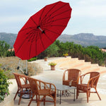  - 10 Feet Patio Offset Umbrella Market Hanging Umbrella for Backyard Poolside Lawn Garden - Outdoor Style Company