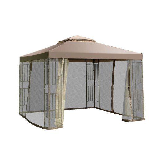  - 10 Feet x 10 Feet Awning Patio Screw - free Structure Canopy Tent - Outdoor Style Company