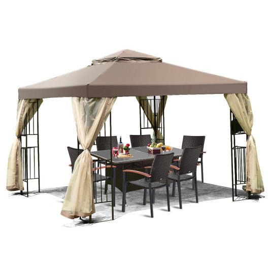  - 10 Feet x 10 Feet Awning Patio Screw - free Structure Canopy Tent - Outdoor Style Company