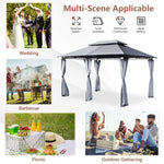  - 10 Feet x 13 Feet Tent Canopy Shelter with Removable Netting Sidewall - Outdoor Style Company