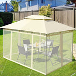  - 10 Feet x 13 Feet Tent Canopy Shelter with Removable Netting Sidewall - Outdoor Style Company