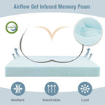  - 10 Pack Seat Cushions Gel Memory Foam for Back - Outdoor Style Company