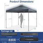  - 10 x 10 Feet Foldable Outdoor Instant Pop - up Canopy with Carry Bag - Outdoor Style Company