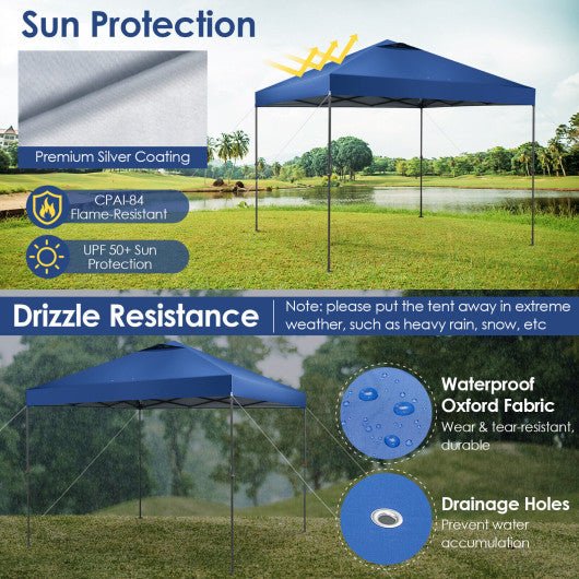  - 10 x 10 Feet Foldable Outdoor Instant Pop - up Canopy with Carry Bag - Outdoor Style Company