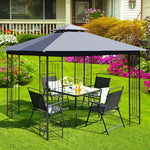  - 10 x 10 Feet L - Shaped Patio Canopy Gazebo Outdoor 2 - Tier Steel Tent - Outdoor Style Company