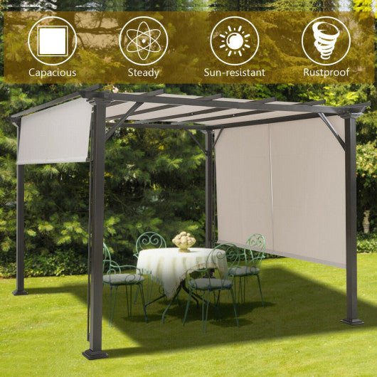  - 10 x 10 Feet Metal Frame Patio Furniture Shelter - Outdoor Style Company