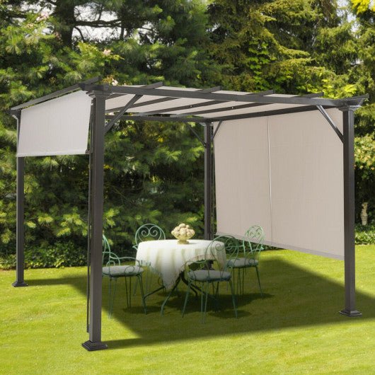  - 10 x 10 Feet Metal Frame Patio Furniture Shelter - Outdoor Style Company