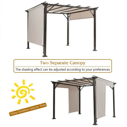  - 10 x 10 Feet Metal Frame Patio Furniture Shelter - Outdoor Style Company