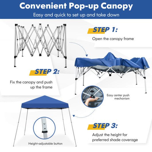  - 10 x 10 Feet Outdoor Instant Pop - up Canopy with Carrying Bag - Outdoor Style Company