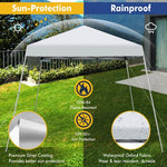  - 10 x 10 Feet Outdoor Instant Pop - up Canopy with Carrying Bag - White - Outdoor Style Company