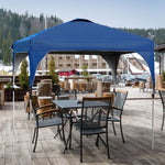  - 10 x 10 Feet Outdoor Pop - up Camping Canopy Tent with Roller Bag - Blue - Outdoor Style Company