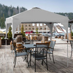  - 10 x 10 Feet Outdoor Pop - up Camping Canopy Tent with Roller Bag - White - Outdoor Style Company