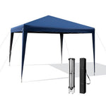  - 10 x 10 Feet Outdoor Pop - up Patio Canopy for Beach and Camp - Blue - Outdoor Style Company