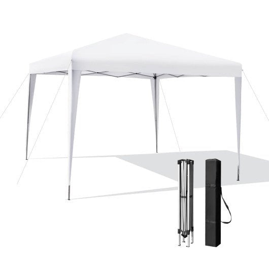  - 10 x 10 Feet Outdoor Pop - up Patio Canopy for Beach and Camp - White - Outdoor Style Company