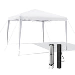  - 10 x 10 Feet Outdoor Pop - up Patio Canopy for Beach and Camp - White - Outdoor Style Company