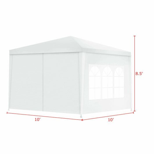  - 10 x 10 Feet Outdoor Side Walls Canopy Tent with 4 Removable Sidewalls - Outdoor Style Company