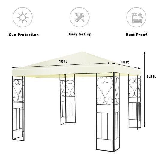  - 10 x 10 Feet Patio Gazebo Canopy Tent Garden Shelter - Outdoor Style Company