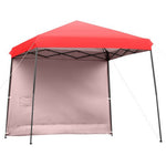  - 10 x 10 Feet Pop Up Tent Slant Leg Canopy with Detachable Side Wall - Red - Outdoor Style Company