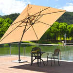  - 10 x 13 Feet Rectangular Cantilever Umbrella with 360° Rotation Function - Outdoor Style Company