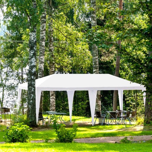  - 10 x 20 Feet 6 Sidewalls Canopy Tent with Carry Bag - White - Outdoor Style Company