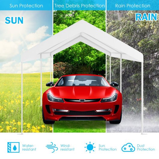  - 10 x 20 Feet Steel Frame Portable Car Canopy Shelter - Outdoor Style Company