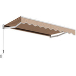  - 10 x 8.2 Feet Retractable Awning with Easy Opening Manual Crank Handle - Outdoor Style Company