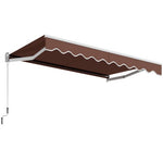  - 10 x 8.2 Feet Retractable Awning with Easy Opening Manual Crank Handle - Outdoor Style Company