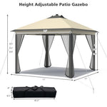  - 11 x 11 Feet Portable Outdoor Patio Folding Gazebo with Led Lights - Outdoor Style Company