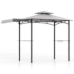  - 11 x 5 FT Grill Gazebo with Side Awning and Double - Tiered Top - Outdoor Style Company