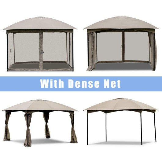  - 11.5 x 11.5 Feet Fully Enclosed Outdoor Gazebo with Removable 4 Walls - Outdoor Style Company