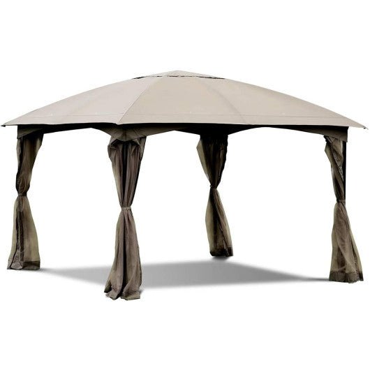  - 11.5 x 11.5 Feet Fully Enclosed Outdoor Gazebo with Removable 4 Walls - Outdoor Style Company