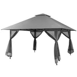  - 13 x 13 Feet Pop - up Instant Canopy Tent with Mesh Sidewall - Outdoor Style Company