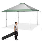  - 13 x 13 Feet Pop - Up Patio Canopy Tent with Shelter and Wheeled Bag - Gray - Outdoor Style Company