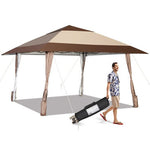  - 13 x 13 Feet Pop - Up Patio Gazebo with Wheels - Outdoor Style Company