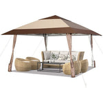  - 13 x 13 Feet Pop - Up Patio Gazebo with Wheels - Outdoor Style Company