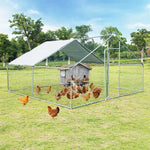  - 13 x 13 Feet Walk - in Chicken Coop with Waterproof Cover for Outdoor Backyard Farm - Outdoor Style Company