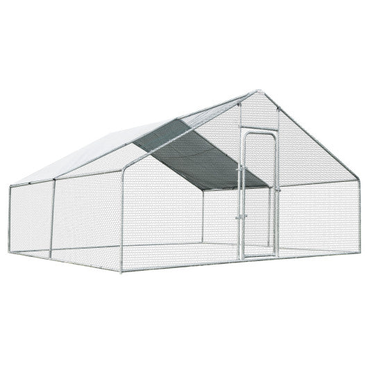  - 13 x 13 Feet Walk - in Chicken Coop with Waterproof Cover for Outdoor Backyard Farm - Outdoor Style Company