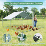  - 13 x 13 Feet Walk - in Chicken Coop with Waterproof Cover for Outdoor Backyard Farm - Outdoor Style Company