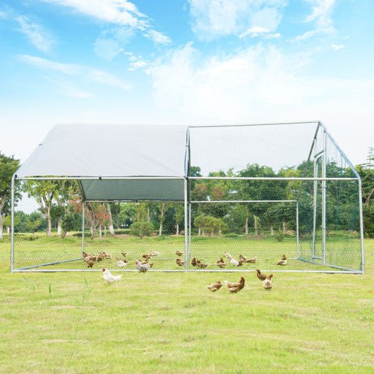  - 13 x 13 Feet Walk - in Chicken Coop with Waterproof Cover for Outdoor Backyard Farm - Outdoor Style Company