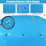  - 15 Feet Patio Double - Sided Umbrella with Hand - Crank System - Outdoor Style Company