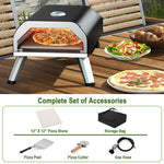  - 15000 BTU Foldable Pizza Oven with Pizza Peel Stone and Cutter - Outdoor Style Company